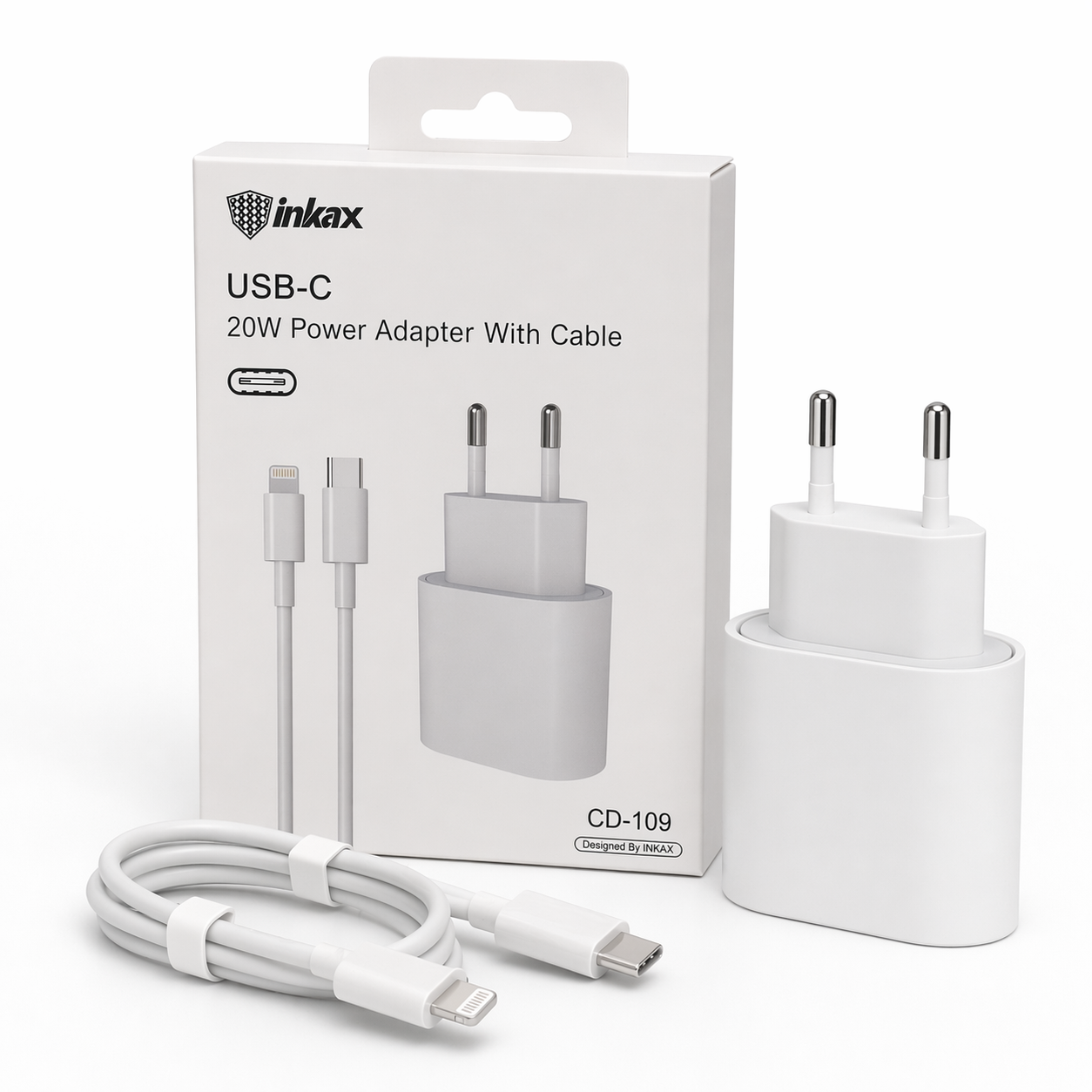 Chargeur USB-C 20W avec câble inclus – Inkax CD-109 - NeoGadjet
