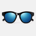 Lunettes connectées style caméra – verres miroir bleus